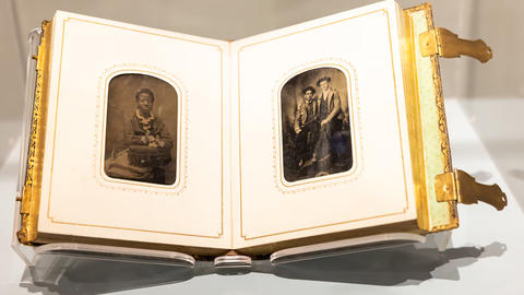 Album of tintypes of unidentified sitters, late 19th century.Melissa Blackall